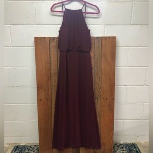 Bill Levkoff size 12 maroon bridesmaids dress